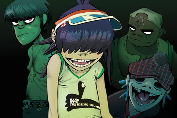 Gorillaz em estúdio para gravar novo disco