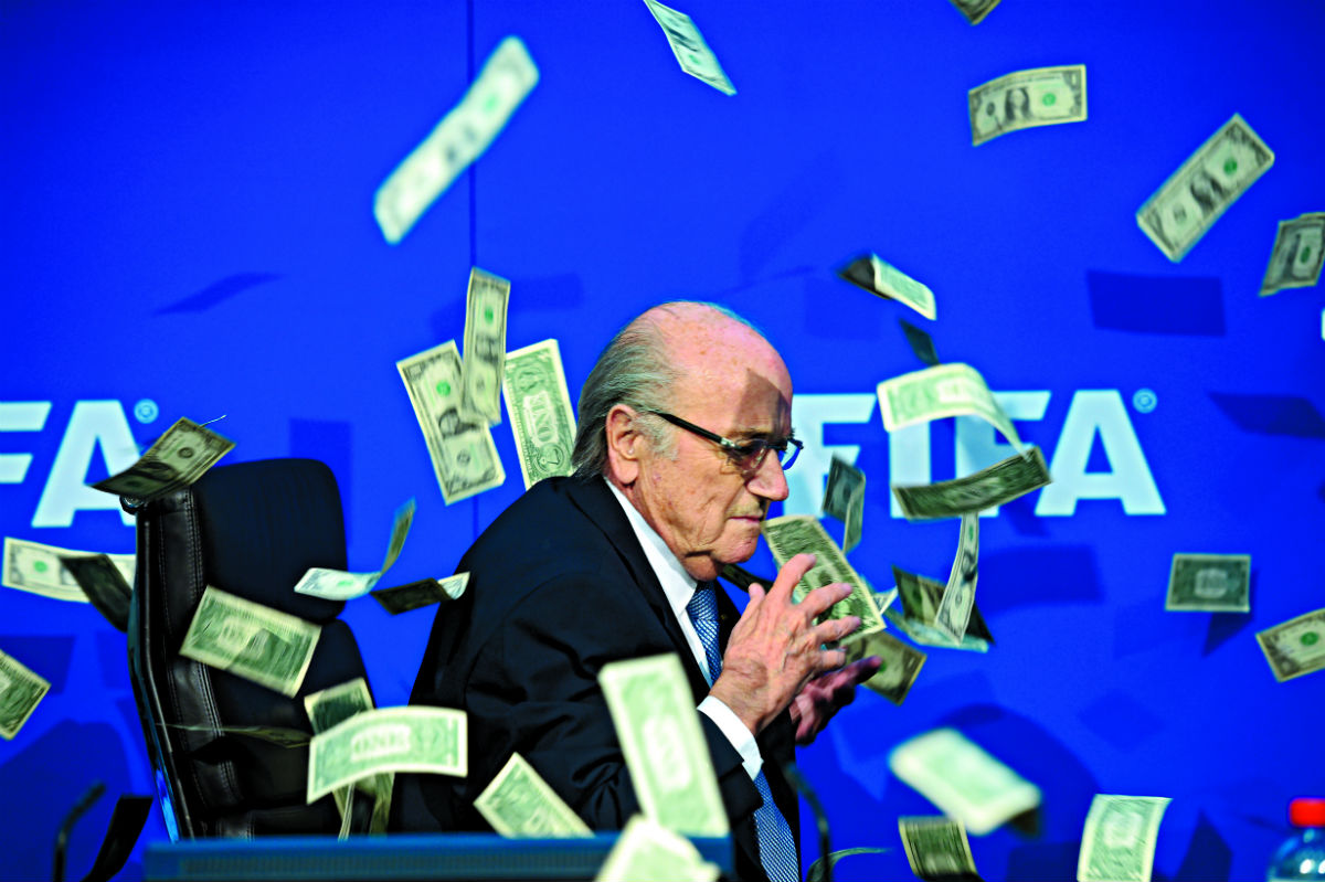 Sepp Blatter. No pior pano, caem muitas nódoas