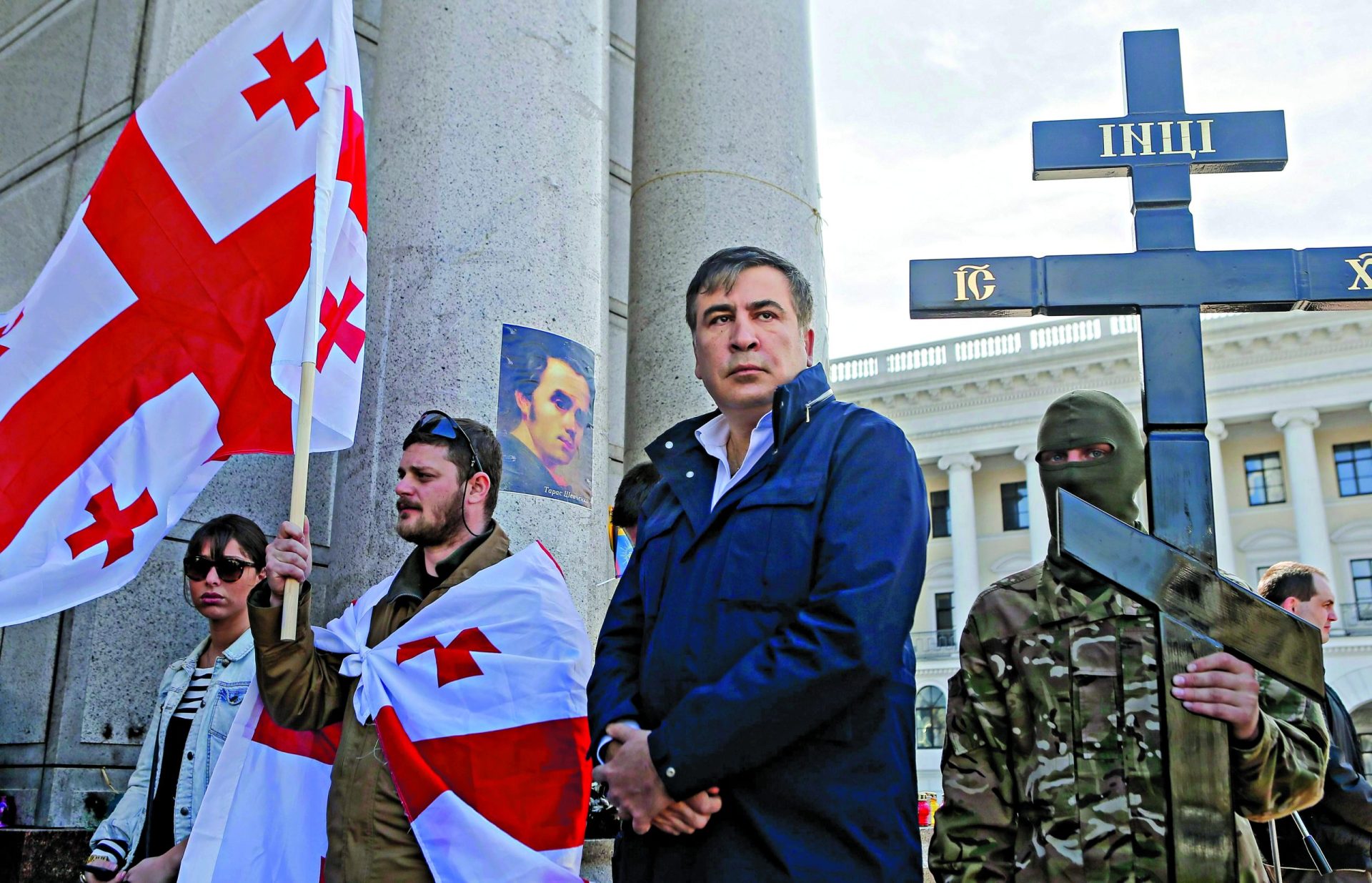 Mikheil Saakashvili. O ex-líder da Geórgia quer mandar na Ucrânia