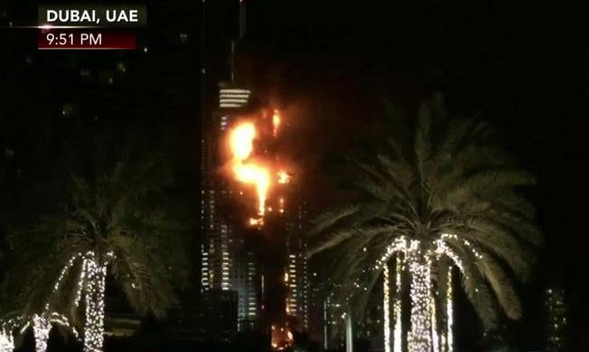 Incêndio num hotel no Dubai