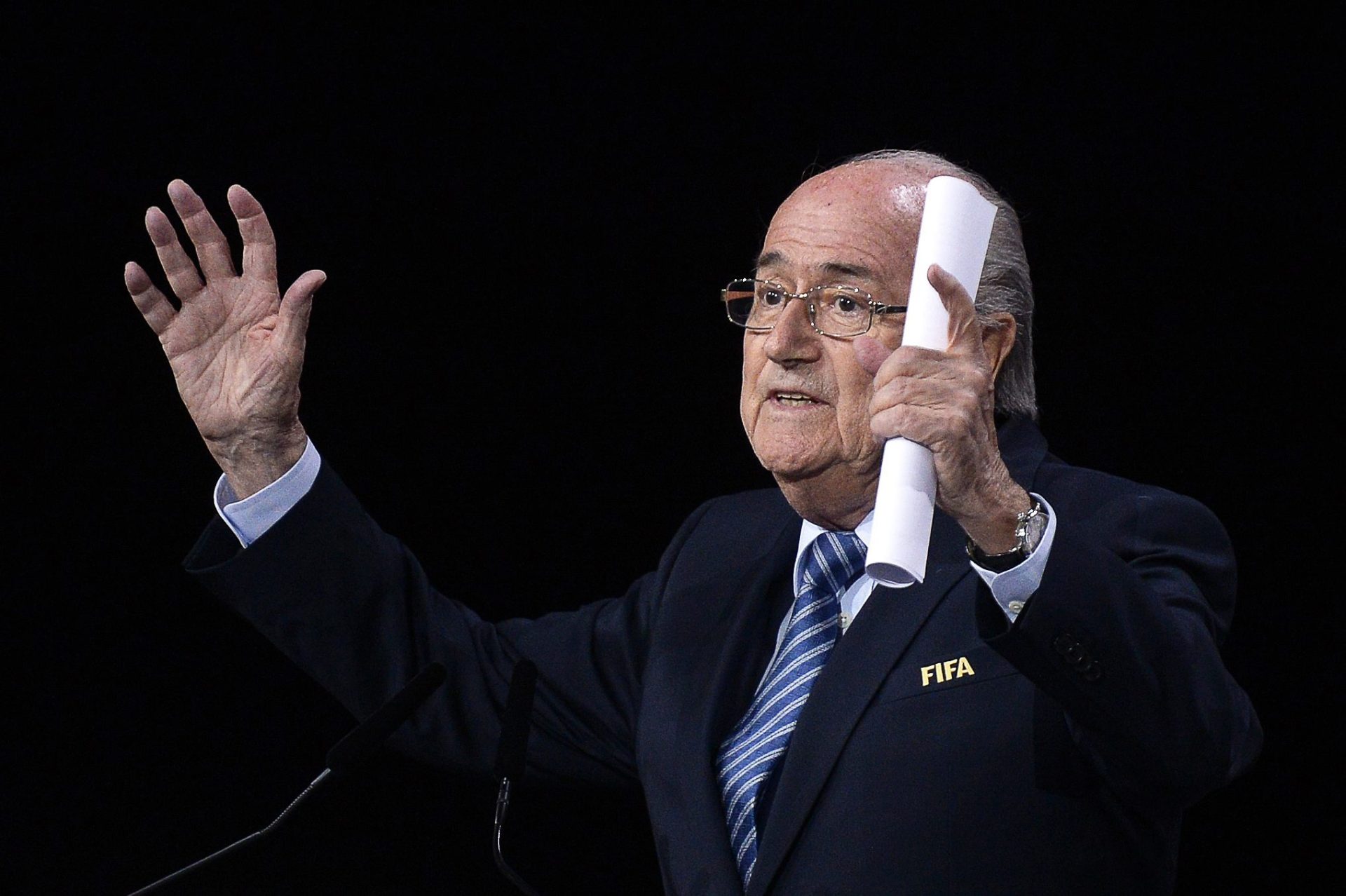 Blatter: “Não sou perfeito, ninguém é. Mas vamos fazer um bom trabalho juntos”