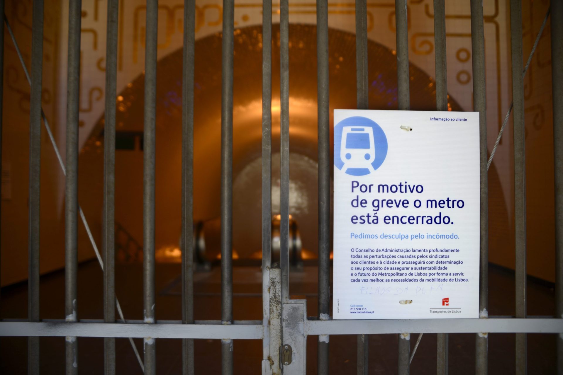 Metro. Greve encerra estações do a partir das 23h20