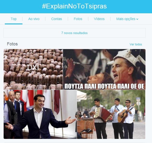 #ExplainNoToTsipras. Proposta de Tsipras motiva protestos