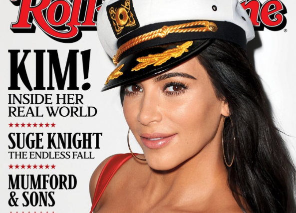 A Rolling Stone diz que o (enorme) decote de Kim na capa tem uma mensagem