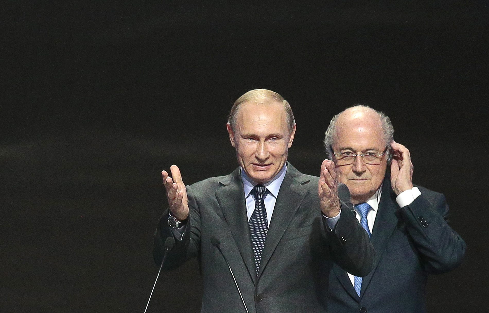 Blatter. Para Putin, ele merecia o Prémio Nobel