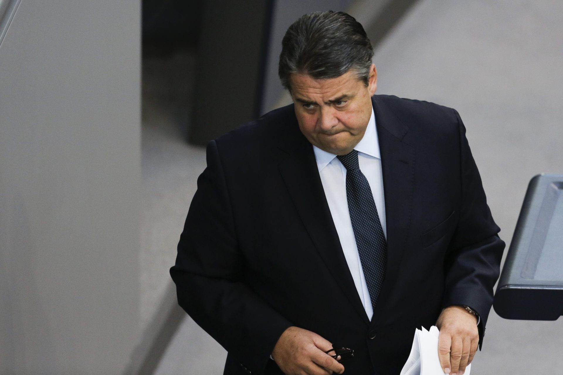 Sigmar Gabriel. Insolvência ameaça Grécia