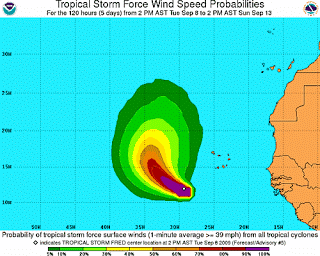 Tempestade tropical “Fred” poderá atingir Cabo Verde nos próximos dois dias