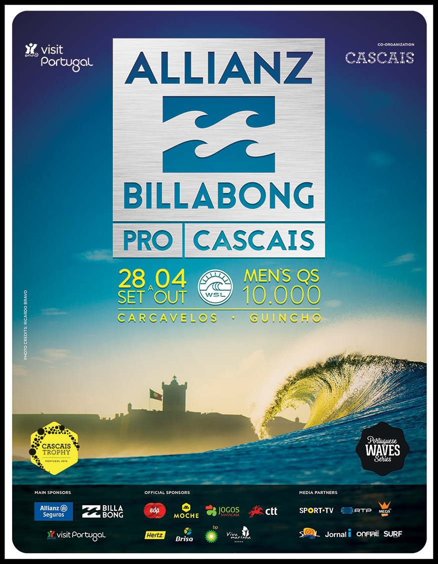 Allianz Billabong Pro Cascais encerra perna europeia do QS – 28 de Setembro – 4 de Outubro 2015