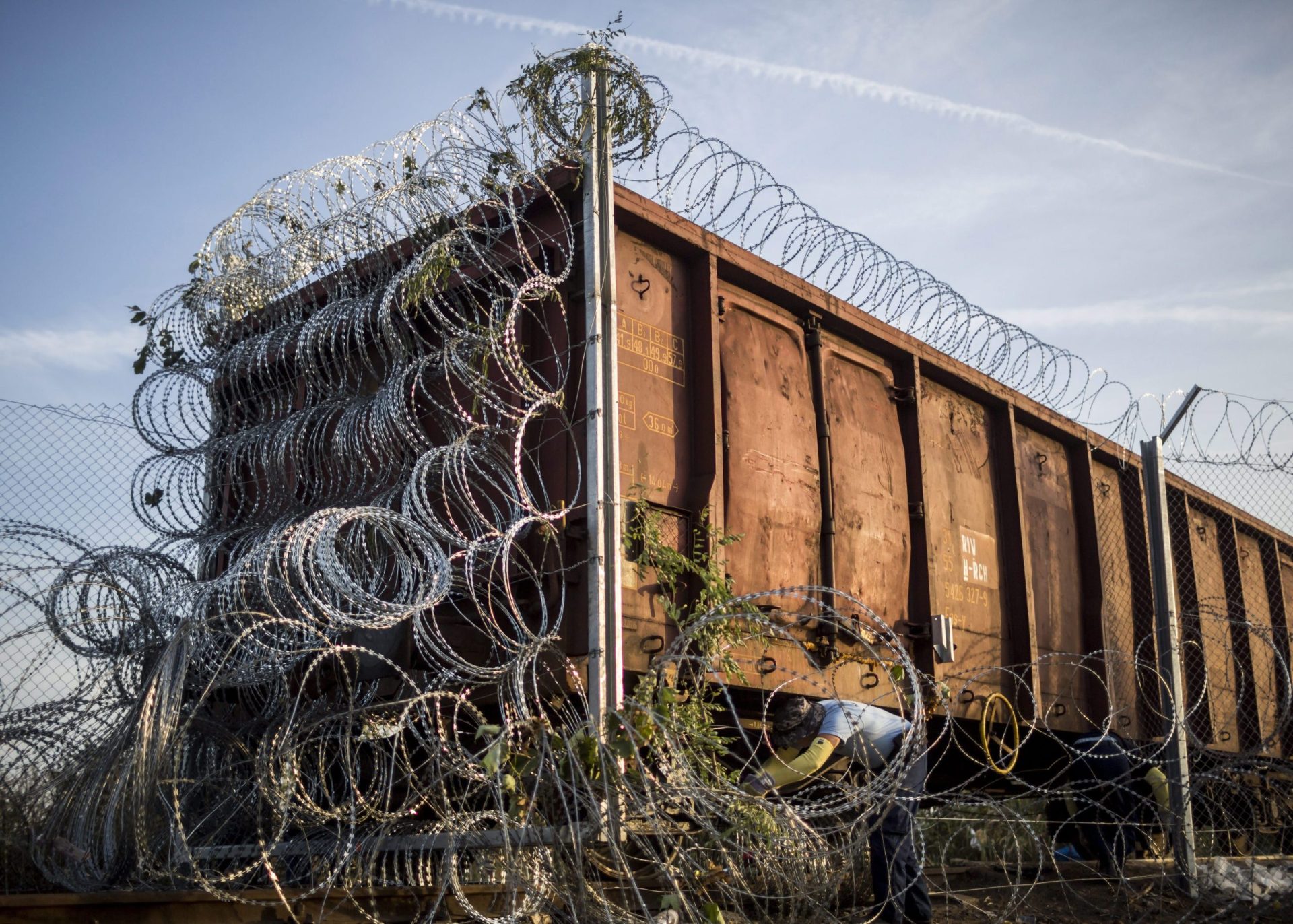 Refugiados. Passagem na fronteira entre Sérvia e Hungria totalmente bloqueada