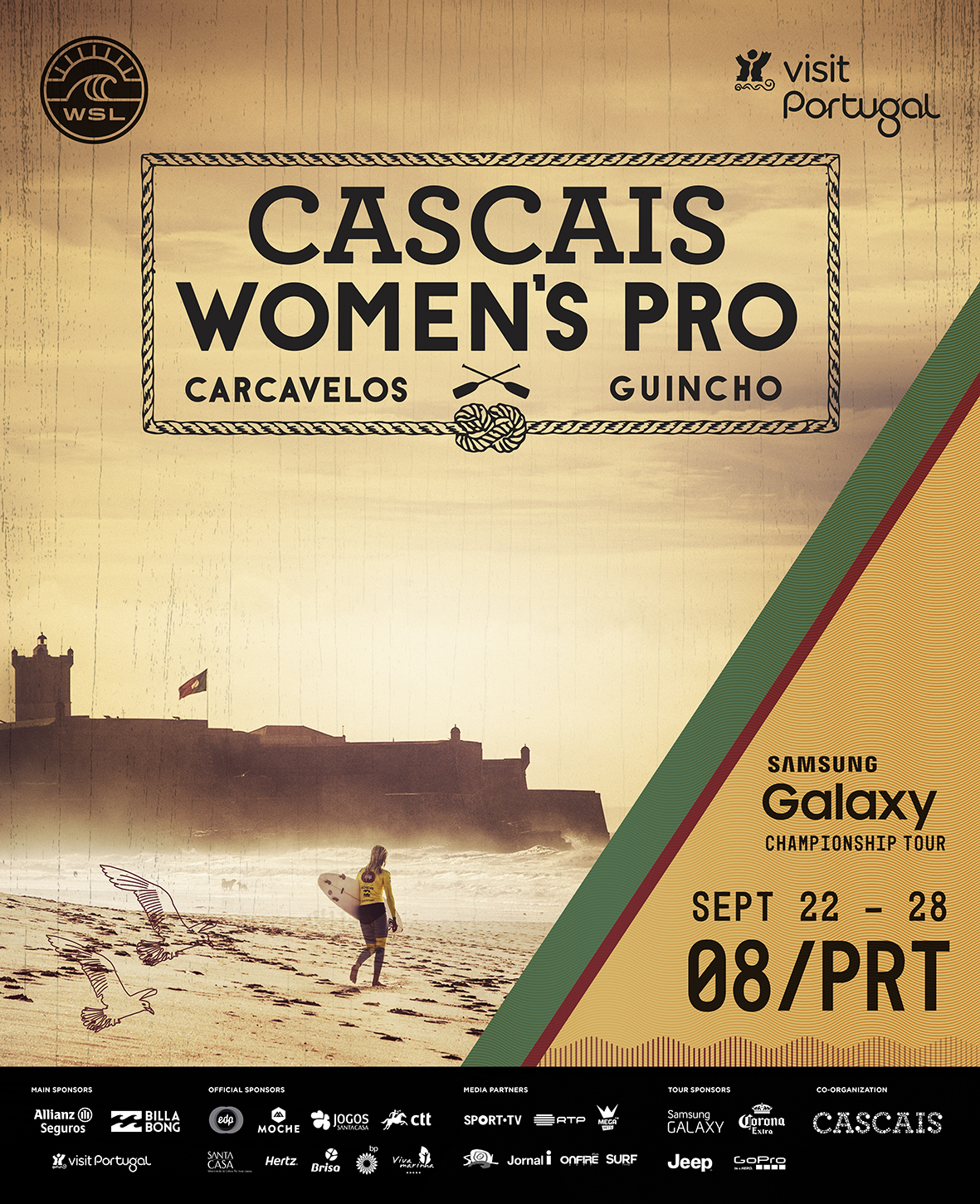 Cascais Women’s Pro recebe tops do circuito mundial de Surf