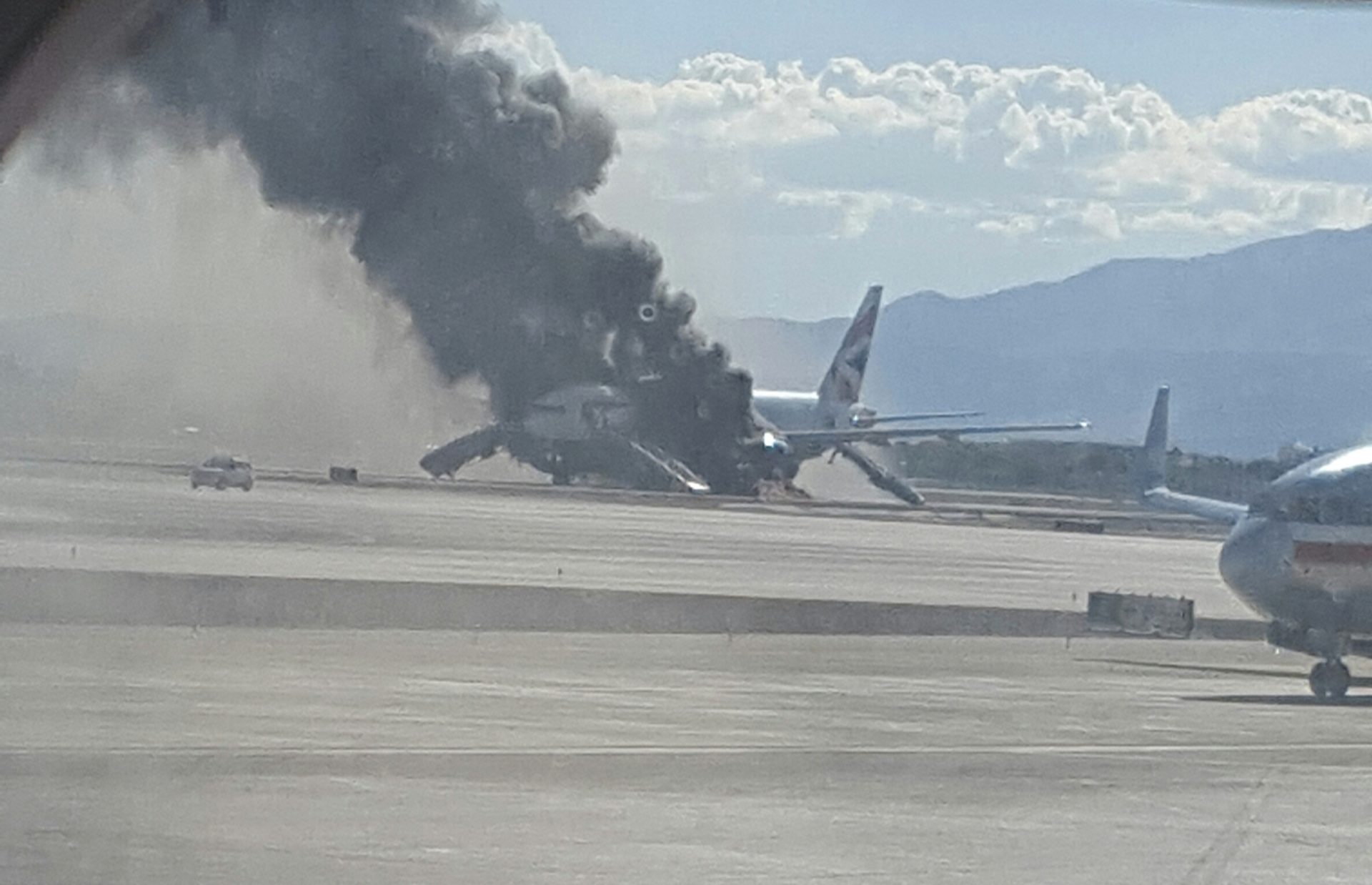 Las Vegas. Incêndio em avião da British Airways faz dois feridos