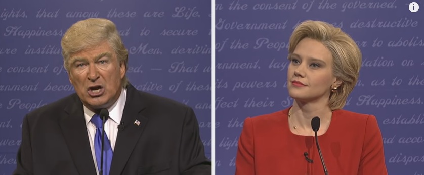 Hillary e Trump satirizados no SNL