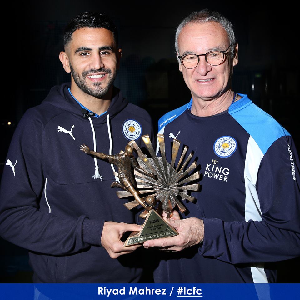 BBC. Mahrez é o jogador africano do ano