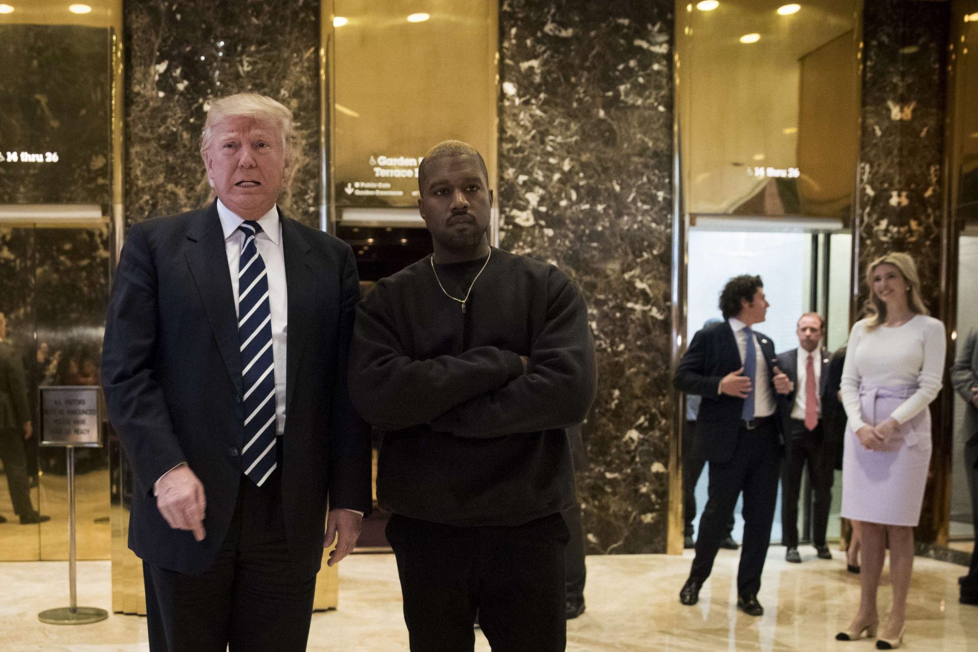 Kanye West foi visitar Donald Trump