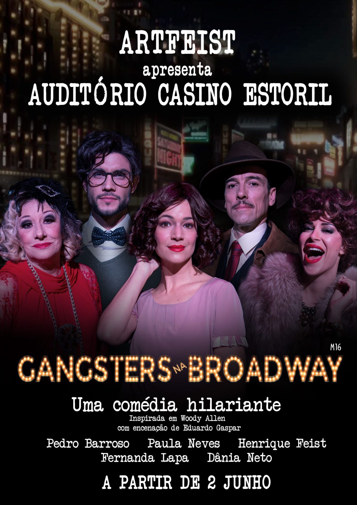 Ganhe convites duplos para o espectáculo Gangsters na Broadway