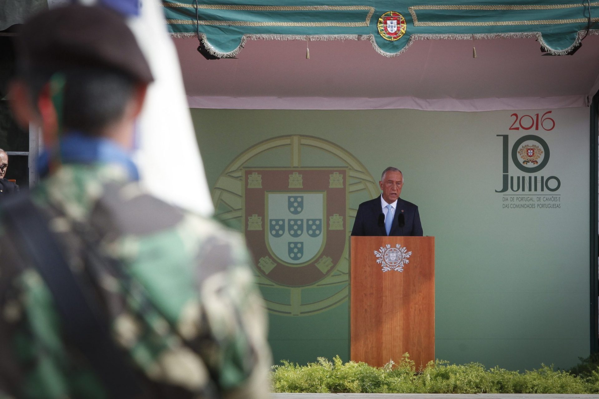 10 de Junho. “Somos portugueses, juntos triunfaremos” diz Marcelo [fotogaleria]