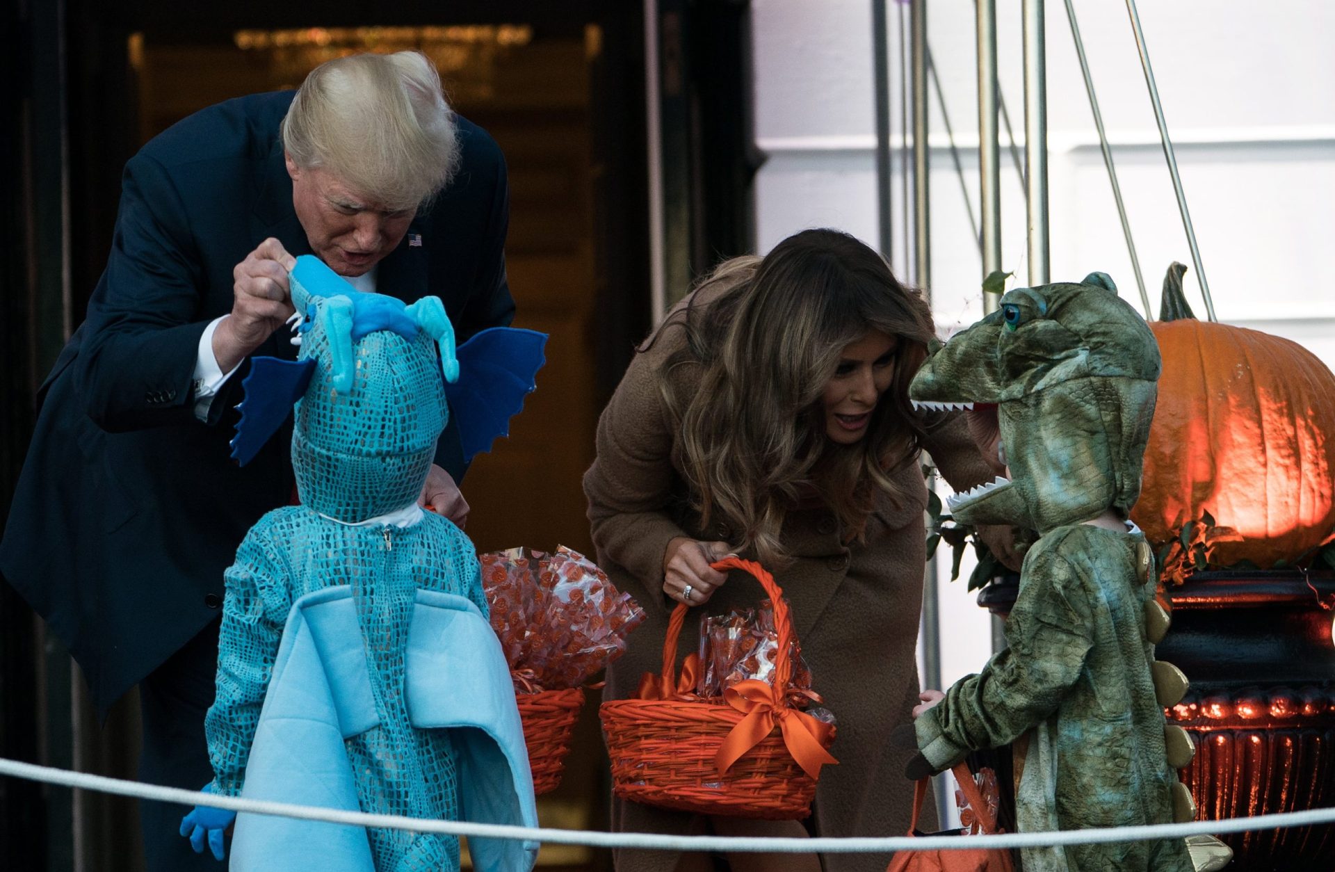 Trump festejou halloween na Casa Branca | FOTOGALERIA