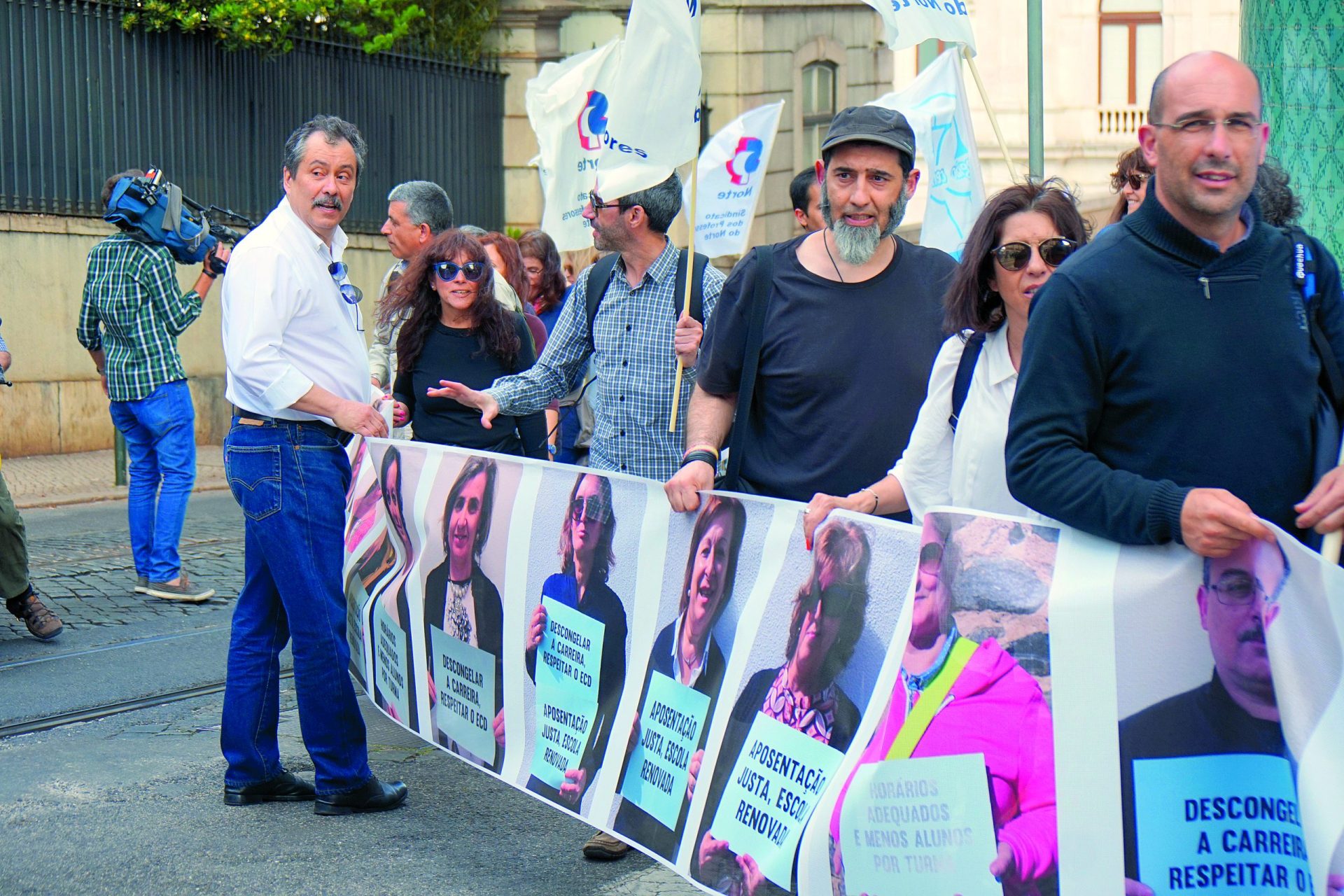 Manifestação. Professores em protesto contra “medidas tímidas” do governo