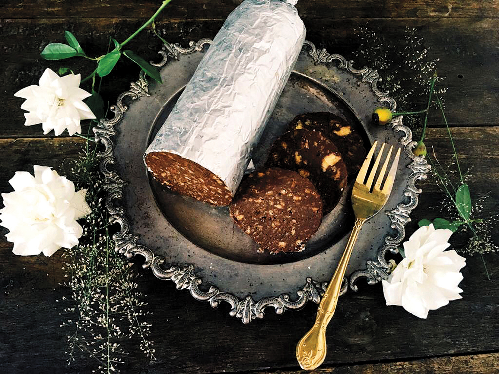 Salame de chocolate. Para comer e comer e comer, sem culpas!