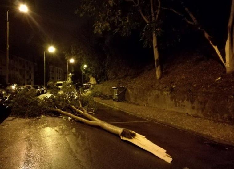 Leslie. O rasto de destruição provocado pela tempestade