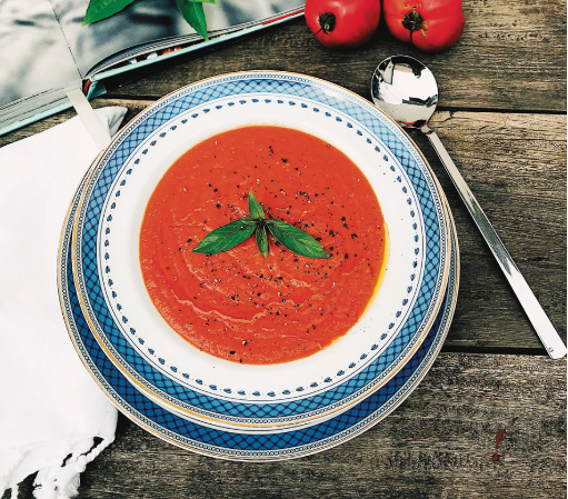 Receita. Sopa de tomate fresco da machamba