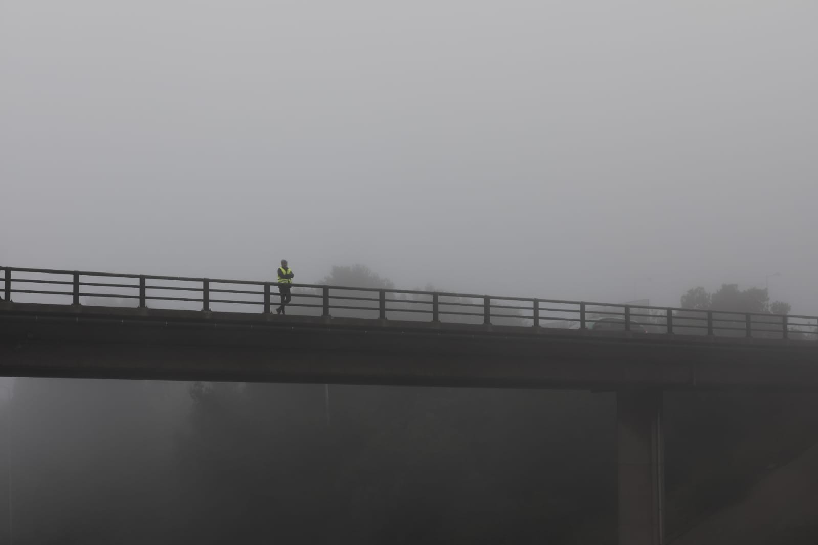 Coletes Amarelos. Adesão na ponte não se confirmou