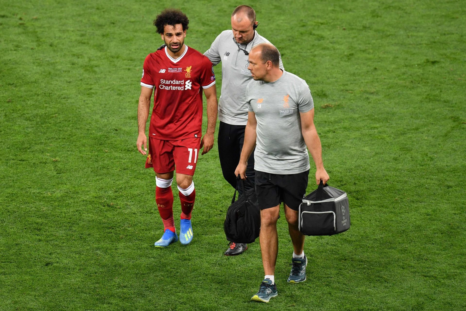 Liga dos Campeões. Salah e Carvajal abandonam final lesionados