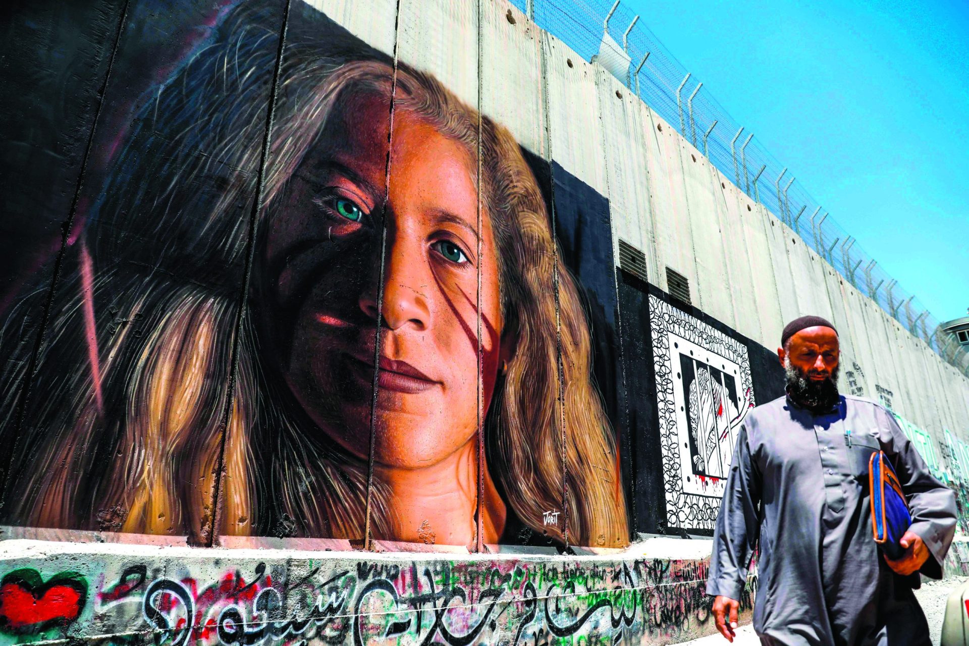Israel. Tamimi, símbolo da resistência palestiniana, foi libertada