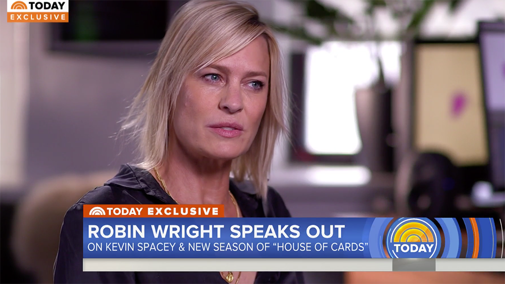 Robin Wright sobre Kevin Spacey: “Não sei sequer como chegar a ele”