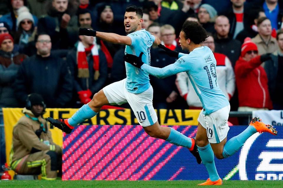 Premier League. Aguero marca três em goleada do City (com vídeo)