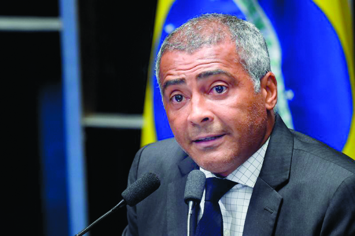 Romário à frente nas sondagens para governador do Rio de Janeiro