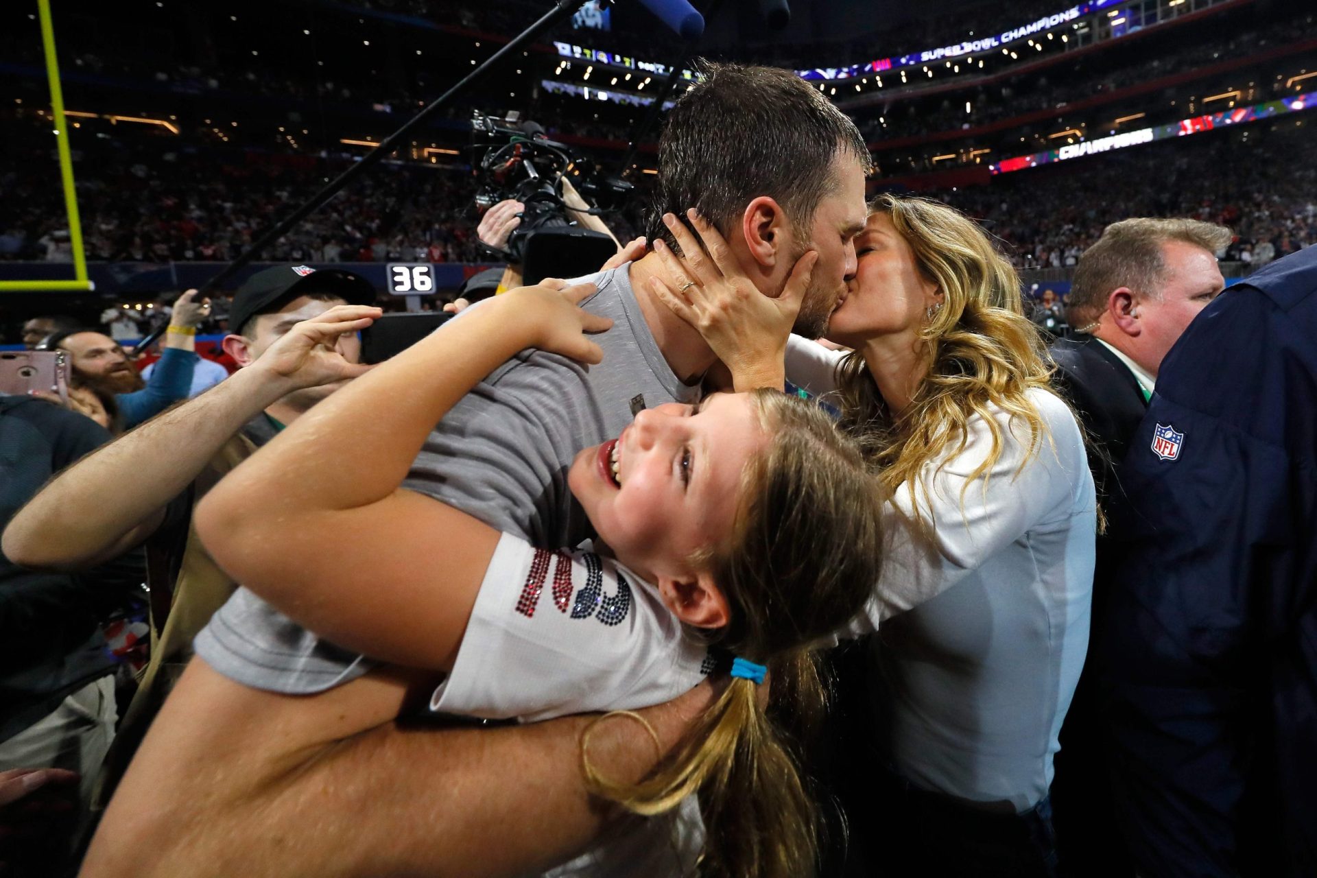 Tom Brady e o momento mais carinhoso do Super Bowl