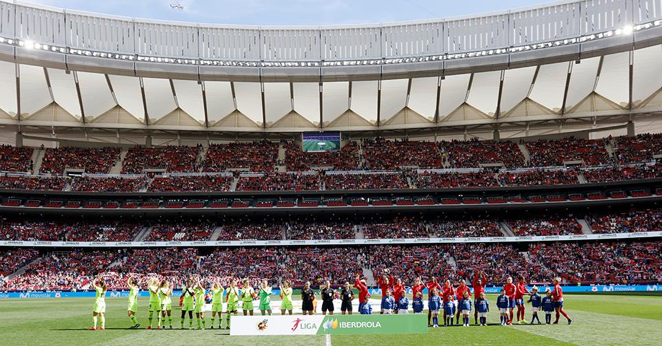 Futebol feminino. At. Madrid-Barcelona com mais de 60 mil nas bancadas (com vídeo)