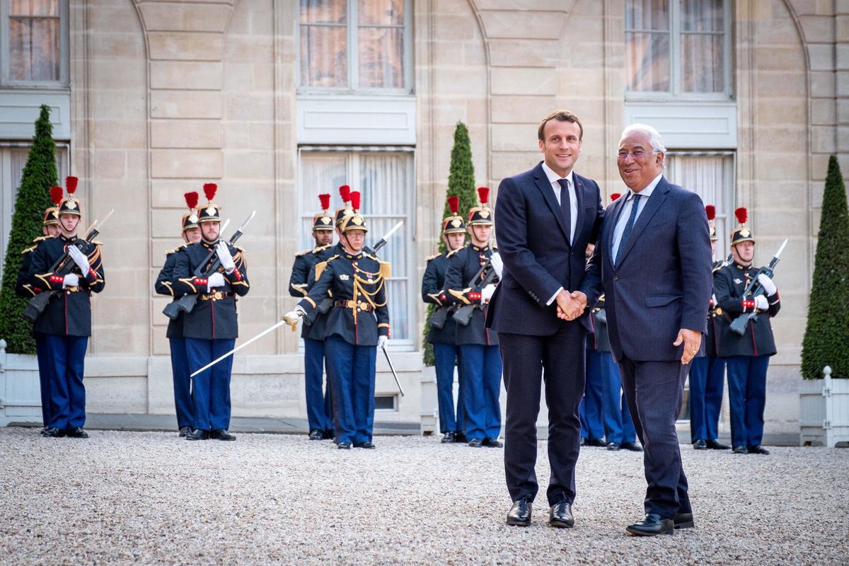 Macron agradece visita de António Costa em altura de eleições Europeias