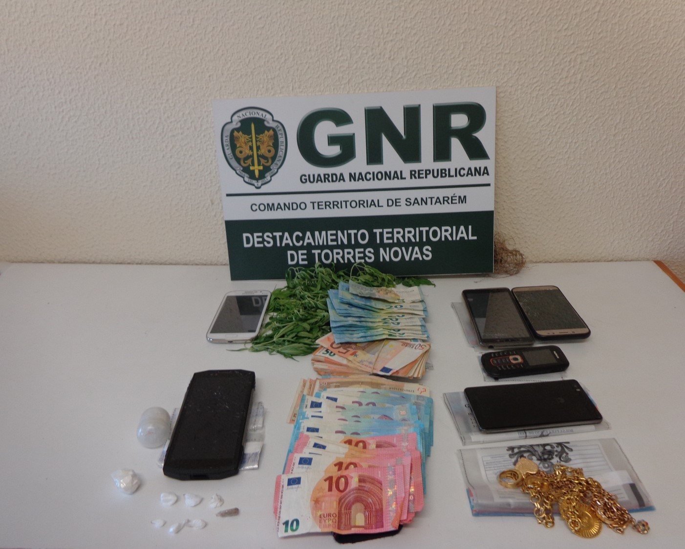 Quatro detidos em Santarém por tráfico de droga