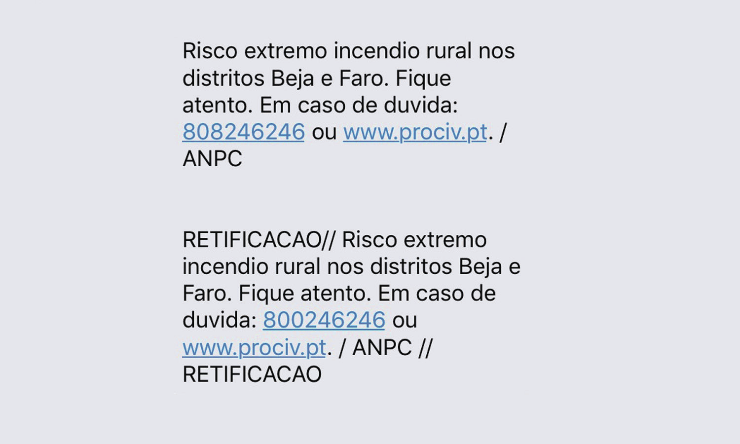 Novo sistema de SMS passado a pente fino