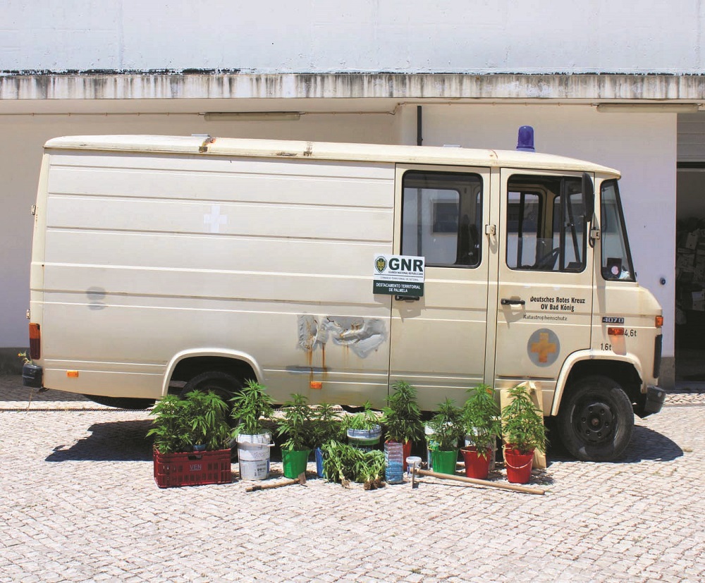 GNR encontra estufa dentro de ambulância estrangeira em Palmela