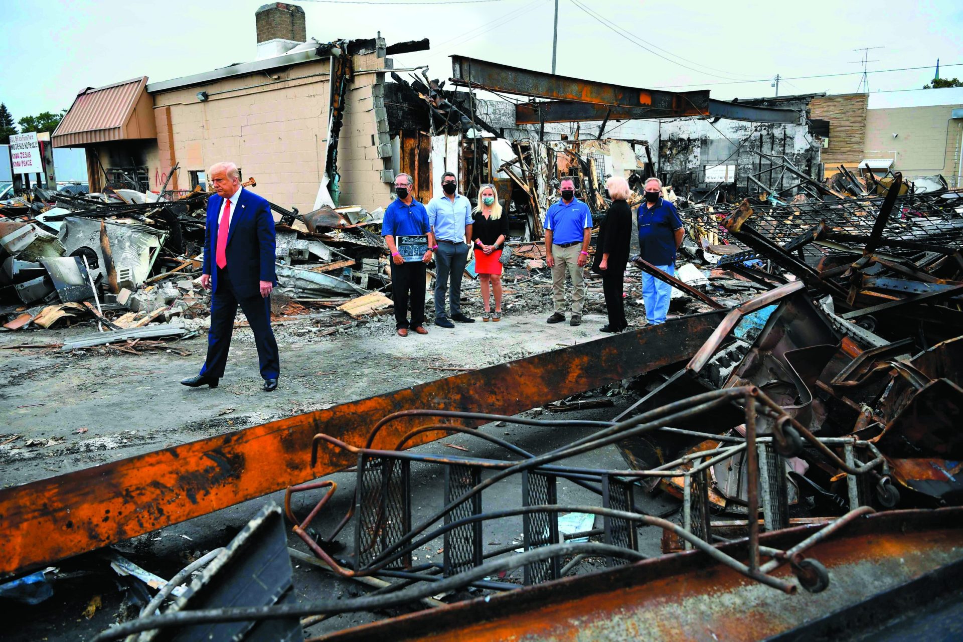 EUA. Kenosha preparada para o pior face à visita de Donald Trump