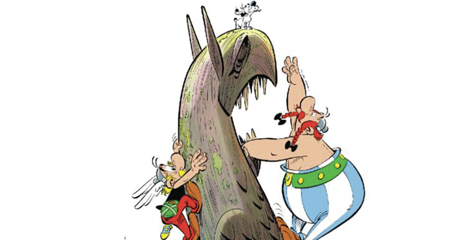 Astérix e Obélix. A aventura em busca do animal metade águia metade leão