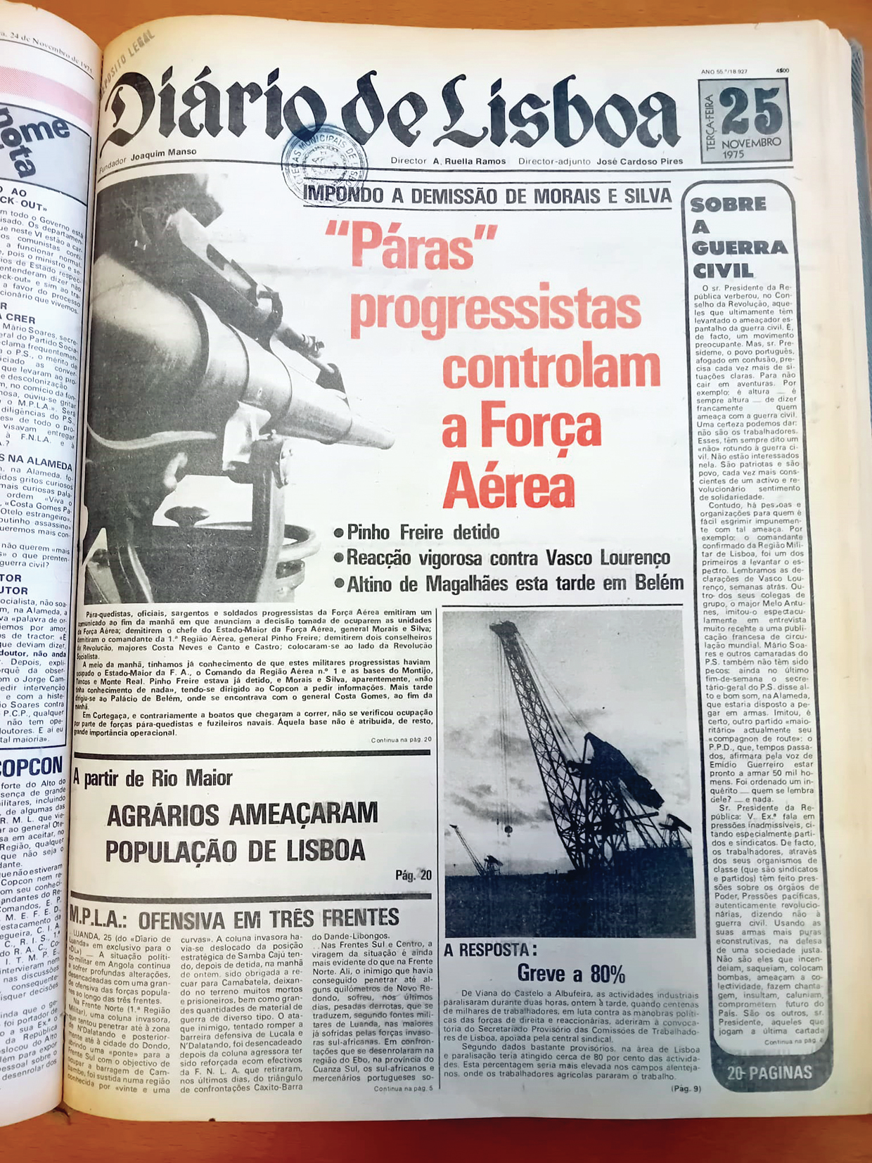 25 de Novembro é o dia do triunfo da Democracia