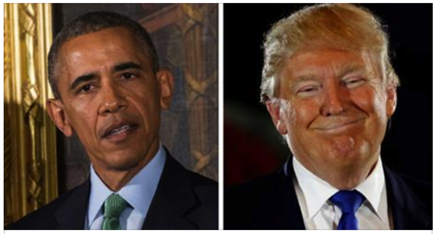 Diferença entre Obama e Trump contada em duas fotos