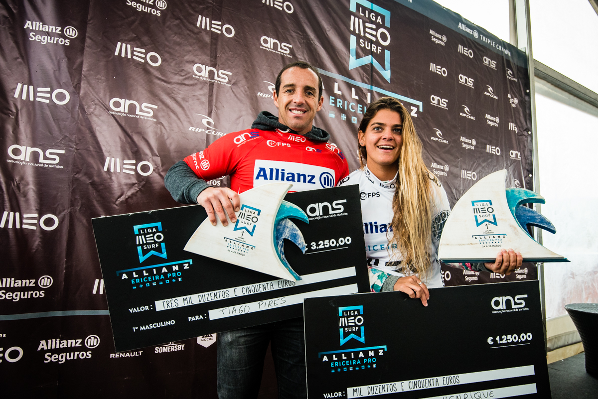 Tiago Pires e Carol Henrique vencem o Allianz Ericeira Pro