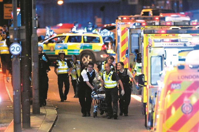 Vídeo mostra os três atacantes de Londres