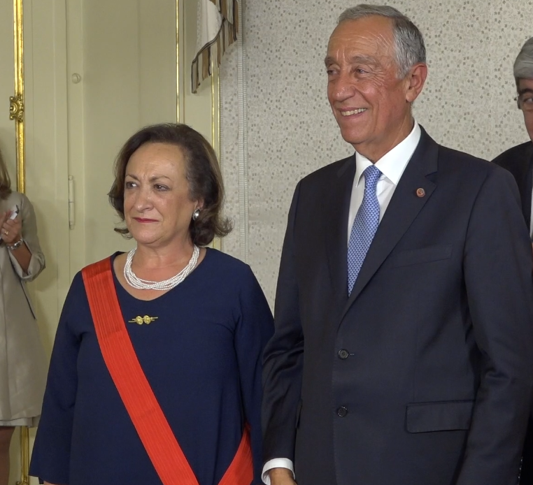 Joana Marques Vidal condecorada por Marcelo Rebelo de Sousa