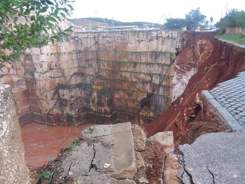 Estrada que liga Vila Viçosa a Borba abateu | Vídeo