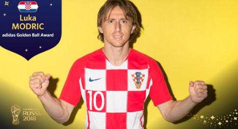 Luka Modric eleito o Melhor jogador do Mundial 2018