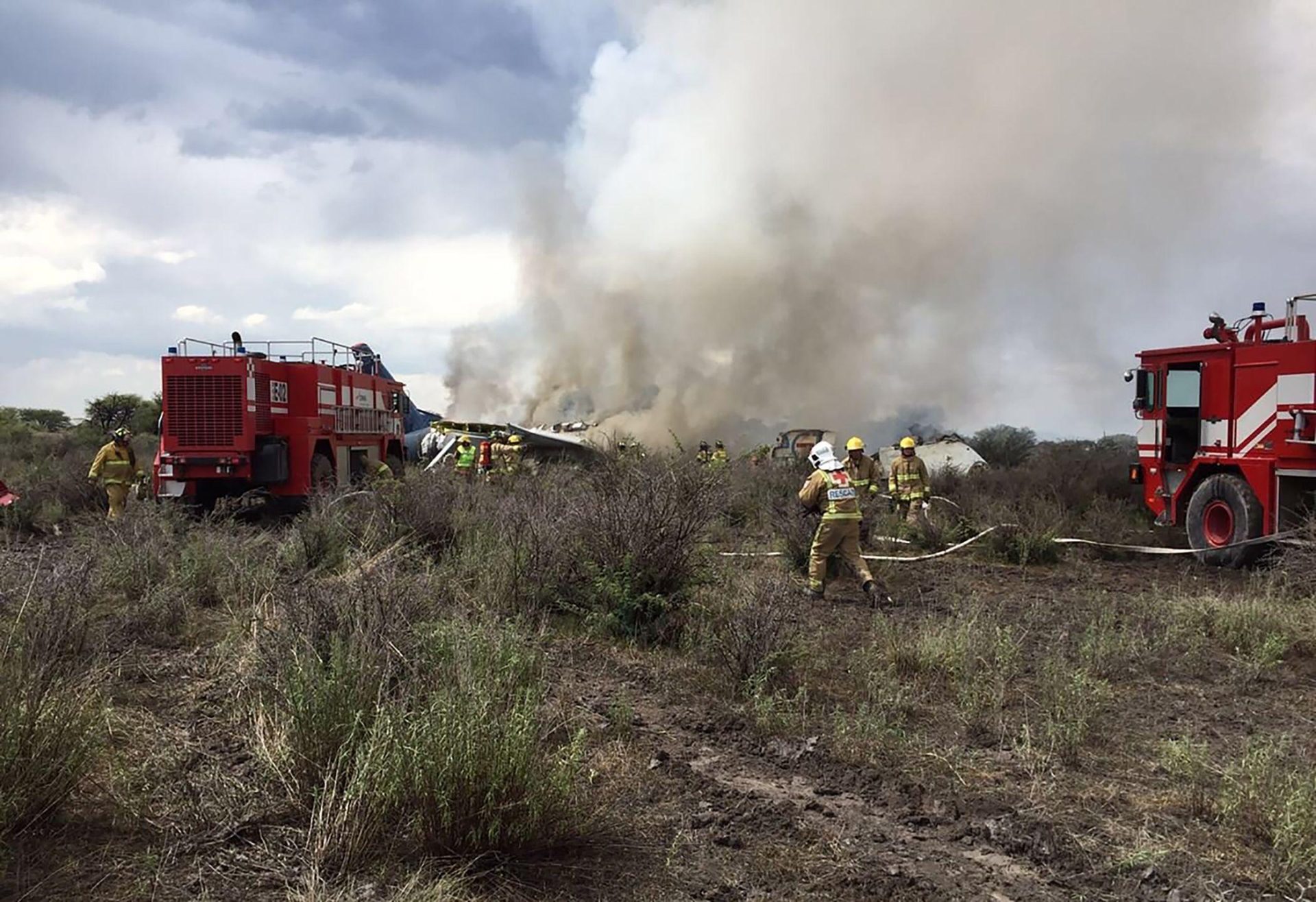 México. Passageiros saem ilesos de um acidente de aviação