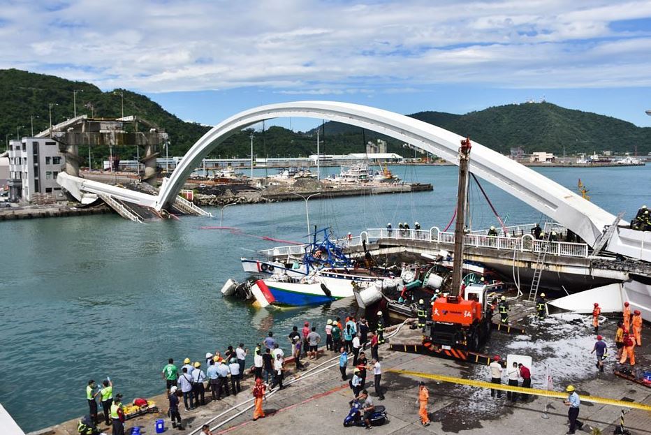 Desabamento de ponte em Taiwan | VÍDEO