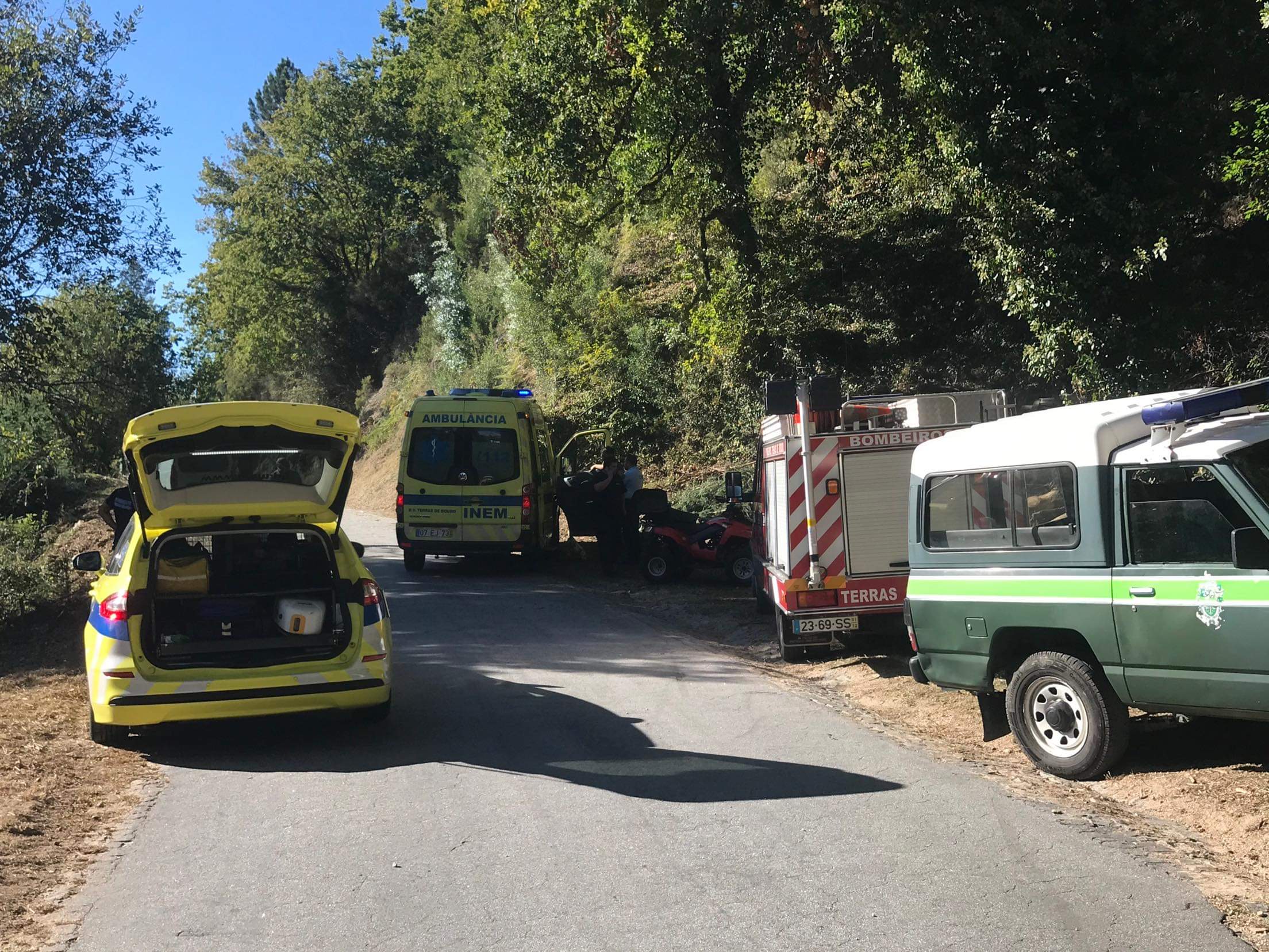 Despiste de moto 4 faz um ferido na zona do Gerês