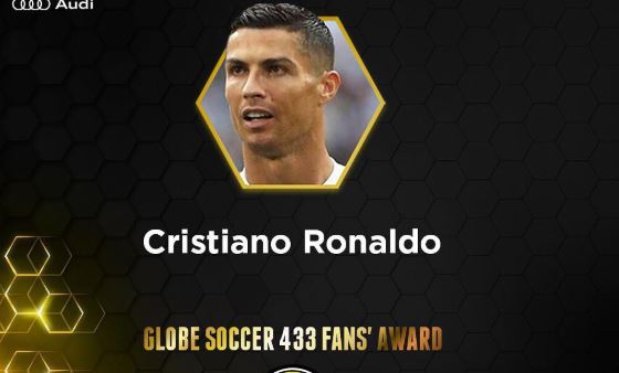 Cristiano Ronaldo eleito o melhor jogador do ano na cerimónia dos Globe Soccer Awards